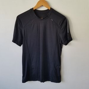 Lululemon Athletica Black Tech Short Sleeve Shirt Mens Size Small